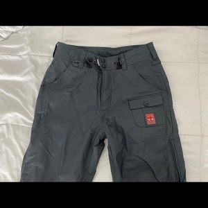 ROXY ENDURANCE LINE GREY/BLUE SNOWBOARD PANTS